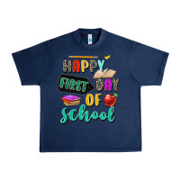 Navy happy first day of school Urban Heavy Tee - Zillion Design Studio