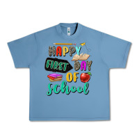 Pebble Blue happy first day of school Urban Heavy Tee - Zillion Design Studio