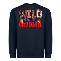Navy wild about baseball Heavyweight Sweatshirt - Zillion Design Studio