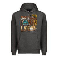 Charcoal Heather Small Town Life Premium Hoodie - BundleAndBundleShop