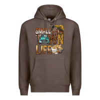Coffee Small Town Life Premium Hoodie - BundleAndBundleShop