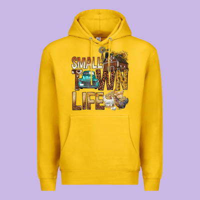 Small Town Life Premium Hoodie Designed By Bundleandbundleshop