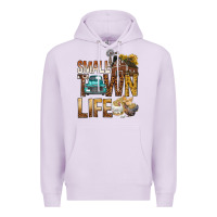 Lilac Small Town Life Premium Hoodie - BundleAndBundleShop