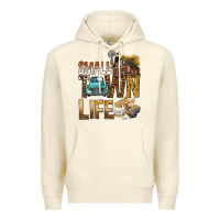 Sandshell Small Town Life Premium Hoodie - BundleAndBundleShop