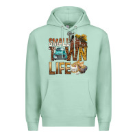 Seafoam Small Town Life Premium Hoodie - BundleAndBundleShop