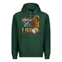 Sports Green Small Town Life Premium Hoodie - BundleAndBundleShop