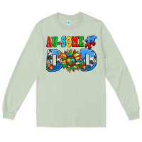 Matcha ausome autism dad Long Sleeve Tee - AdoDesignShop