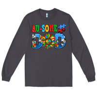 Smoke ausome autism dad Long Sleeve Tee - AdoDesignShop