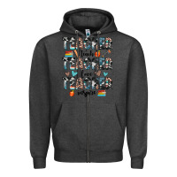 Charcoal Heather teacher teach love inspire Zipper Hoodie - JahusDesignShop