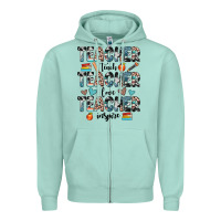 Seafoam teacher teach love inspire Zipper Hoodie - JahusDesignShop