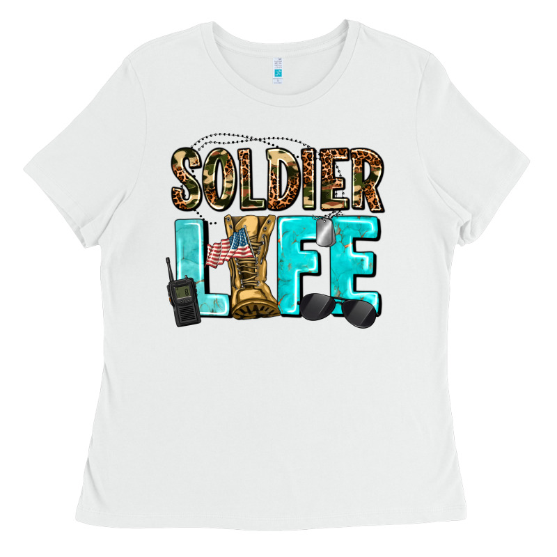 Soldier  Life Ladies Tee by AdoDesignShop | Teevron