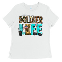 White soldier  life Ladies Tee - AdoDesignShop