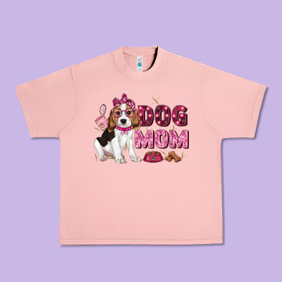 Dog Mom Urban Heavy Tee Designed By Zillion Design Studio