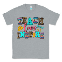 Heather Grey teach love inspire Classic Tee - AdoDesignShop