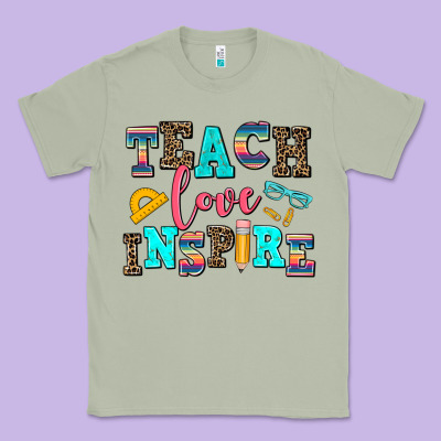 Teach Love Inspire Classic Tee Designed By Adodesignshop