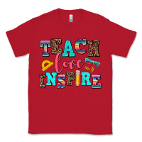 Red teach love inspire Classic Tee - AdoDesignShop