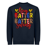 Navy hey batter batter swing softball Heavyweight Sweatshirt - Zillion Design Studio