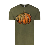 Vintage Olive leopard pumpkin Vintage Tee - RanaPortraitStore