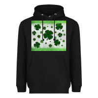 Black shamrock Heavyweight Hoodie - MaliasSmallBusiness