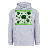 Heather Grey shamrock Heavyweight Hoodie - MaliasSmallBusiness