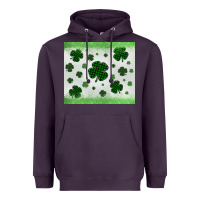 Plum shamrock Heavyweight Hoodie - MaliasSmallBusiness