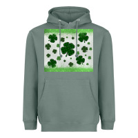 Sage shamrock Heavyweight Hoodie - MaliasSmallBusiness