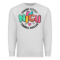 Dove Grey nicu where little things matter Premium Sweatshirt - MaliasSmallBusiness