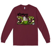 Burgundy army dad Long Sleeve Tee - AdoDesignShop