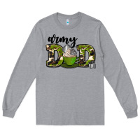 Heather Grey army dad Long Sleeve Tee - AdoDesignShop