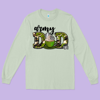 Army Dad Long Sleeve Tee Designed By Adodesignshop