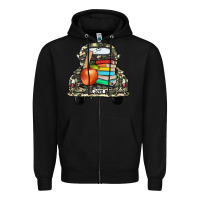 Black farm truck,back to school Zipper Hoodie - JahusDesignShop
