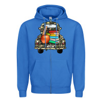 True Royal farm truck,back to school Zipper Hoodie - JahusDesignShop