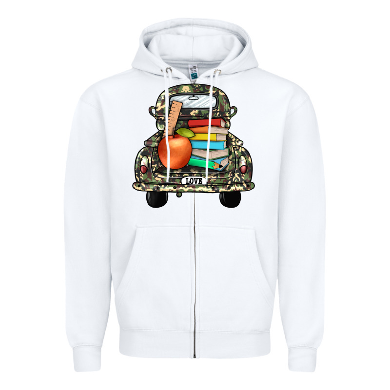 Farm Truck,back To School Zipper Hoodie by JahusDesignShop | Teevron