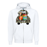 White farm truck,back to school Zipper Hoodie - JahusDesignShop