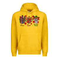 Lemon Peace Love Dia De Los Muertos Premium Hoodie - BundleAndBundleShop