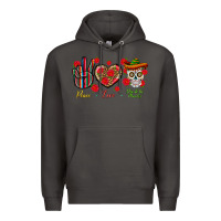 Smoke Peace Love Dia De Los Muertos Premium Hoodie - BundleAndBundleShop