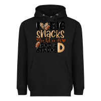 Black i love big sacks tight ends and a strong d Heavyweight Hoodie - MaliasSmallBusiness