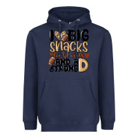 Navy i love big sacks tight ends and a strong d Heavyweight Hoodie - MaliasSmallBusiness