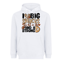 White i love big sacks tight ends and a strong d Heavyweight Hoodie - MaliasSmallBusiness