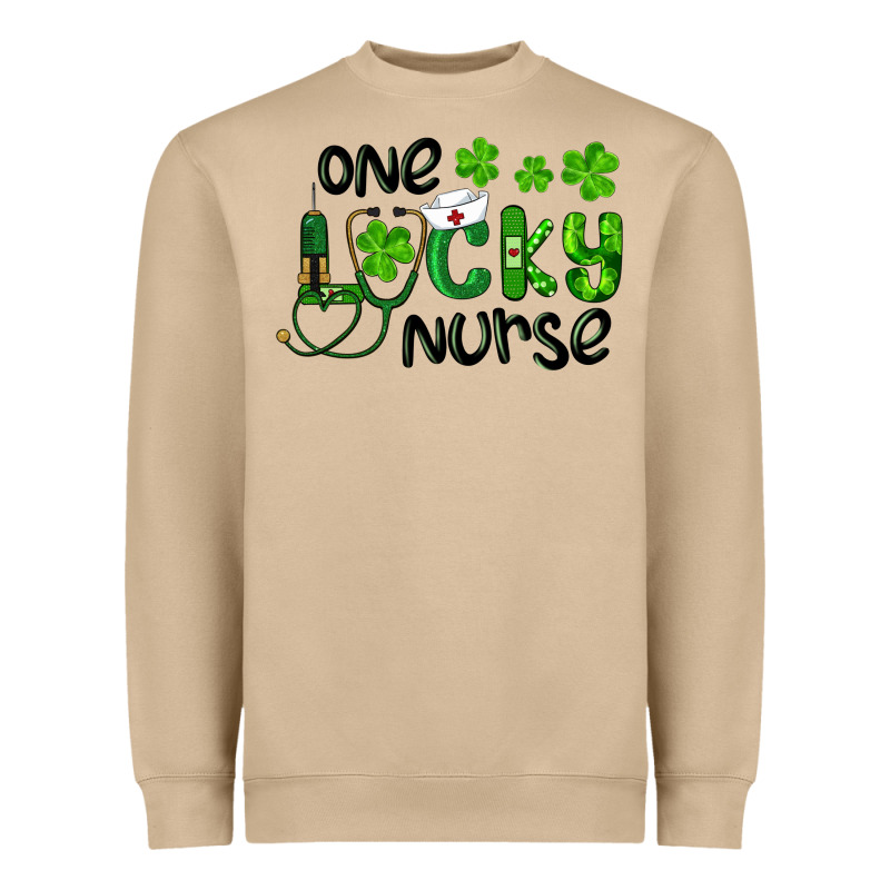 St. Patrick's Day One Lucky Nurse Heavyweight Sweatshirt by RanaPortraitStore | Teevron