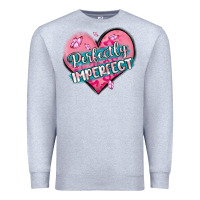 Heather Grey perfectly imperfect Premium Sweatshirt - MaliasSmallBusiness