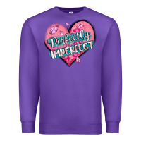 Purple perfectly imperfect Premium Sweatshirt - MaliasSmallBusiness