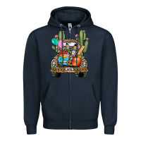 Navy farm truck,back to school Zipper Hoodie - JahusDesignShop