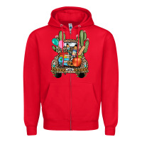 Red farm truck,back to school Zipper Hoodie - JahusDesignShop