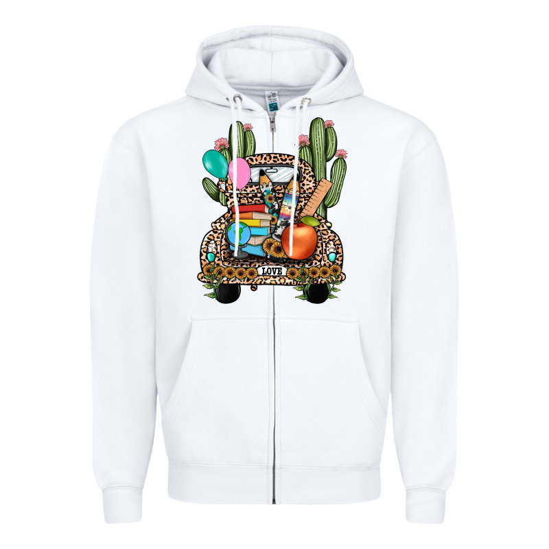 Farm Truck,back To School Zipper Hoodie by JahusDesignShop | Teevron