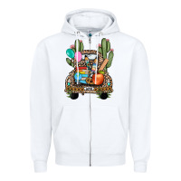 White farm truck,back to school Zipper Hoodie - JahusDesignShop