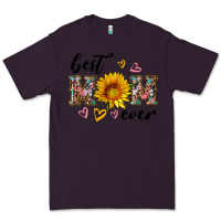 Plum best mom ever with sunflower Premium Tee - Artiststas