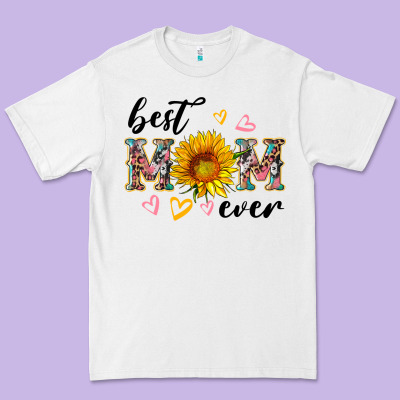 Best Mom Ever With Sunflower Premium Tee Designed By Artiststas