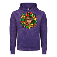 Cloud Purple black history sunflower Vintage Hoodie - texasbilliewilder