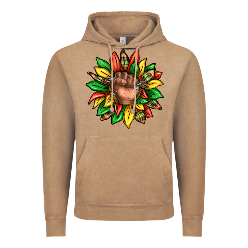 Black History Sunflower Vintage Hoodie by texasbilliewilder | Teevron